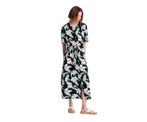 Roxy Robe Midi à Manches Courtes Island Escape Printed