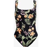 Roxy Roxy Black Floral Print One Piece Swimsuit