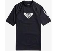 Roxy Roxy Black Wholehearted Short Sleeve Logo Rash Vest