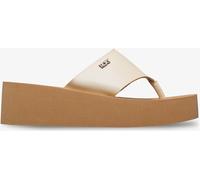 Roxy Roxy Cream Sunset Dreams Thong Wedge Logo Sandals