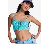 Roxy Roxy Green Plaid Check PT Essentials Bikini Tank Top