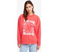 Roxy Roxy Pink Line Up Terry Floral Graphic Crewneck Sweatshirt