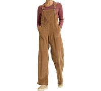 Roxy - Salopette en velours côtelé - Trailblazer Overall Woodsmoke pour Femme en Coton - Taille L - Marron Marron L