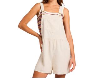 Roxy - Salopette fluide - Easy Isle Mini Jumper Overall Natural pour Femme - Taille M - Beige Beige M