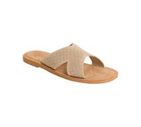 Roxy - Sandales légères - Andreya Crochet Sandal Natural pour Femme en Cuir - Taille 8,5 US - Beige Beige 8,5 US