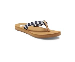 Roxy Sandales Porto IV pour femme, Bleu marine/blanc., 36 EU