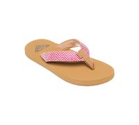 ROXY Sandales 'Porto Raffia' sable / rose / blanc, Taille 29