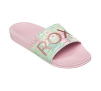 Roxy Sandales Slippy II pour femme, vert/rose, 38 EU, Vert/rose, 38 EU