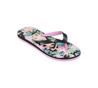 Roxy Sandales Tahiti pour fille, Pochoir noir et rose, 28 EU