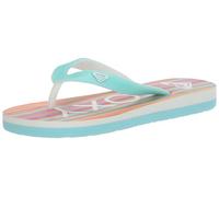 Roxy Sandales Tahiti VII pour fille, Turquoise/agrumes, 13 Little Kid