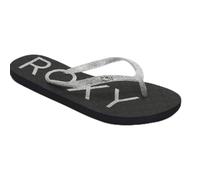 Roxy Sandales Viva Sparkle pour femme - Noir/argenté/noir - Taille 39 EU