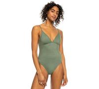 Roxy Shiny Wave - One-Piece Swimsuit for Women - Maillot de Bain Une pièce - Femme - S - Vert