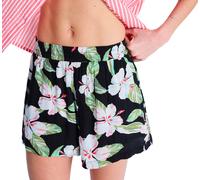 Roxy - Short léger urbain - Lekeitio Bay Printed Short Anthracite Spring Charming pour Femme - Taille S - Noir Noir S