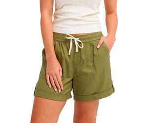 Roxy - Short urbain léger - Sweetest Day Short Oil Green pour Femme en Coton - Taille M - Vert Vert M