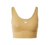 ROXY Soutien-gorge de sport 'HEART ATTITUDE' cappuccino / blanc, Taille M