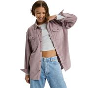 Roxy - Sur-chemise en velours côtelé - Let It Go Cord Shirt Nirvana pour Femme en Coton - Taille L - Violet Violet L