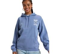 Roxy Surf Stoked Hoodie Brushed A Pullover Sweater, Infinity Blue, XS Women's