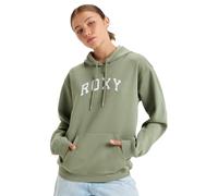 Roxy Surf Stoked Hoodie Brushed E Pullover Sweater, Oil Green, L Women's