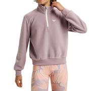 Roxy - Sweat à col zippé - Waves Of Warmth Half Zip Nirvana pour Femme - Taille XS - Rose Rose XS