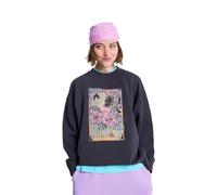ROXY Sweat-shirt 'Lineup' bleu clair / anthracite / orange / rose clair, Taille L