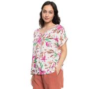 Roxy Sweet Hibiscus Short Sleeve V Neck T-shirt Multicolore L Femme