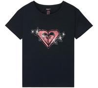 Roxy T-Shirt Manche Courtes LILYREGULAR Night Fille Noir
