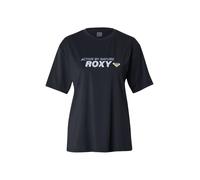 ROXY T-shirt 'Boundless Spirit' bleu clair / jaune pastel / noir, Taille XS