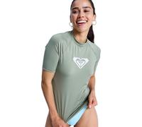 Roxy T-shirt de surf Whole Hearted manches courtes Lycra Femme Vert Taille S