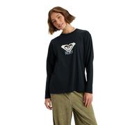 Roxy T-Shirt Manche Courtes HANGLOOSE Art LS Femme Noir S