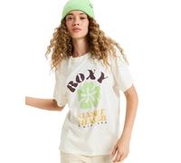 Roxy T-Shirt Manche Courtes HANGLOOSE Poster Femme Blanc XL