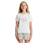 Roxy T-Shirt Manche Courtes LILYREGULAR Night Fille Blanc