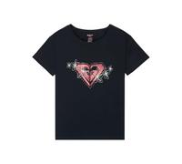 Roxy T-Shirt Manche Courtes LILYREGULAR Night Fille Noir