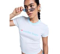 ROXY T-shirt 'Sea You Later ' bleu pastel / blanc, Taille M