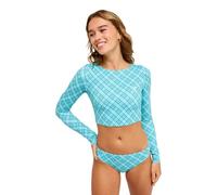 Roxy - The Beach Babe Ls Crop - Lycra femme Katydid As If Plaid - L