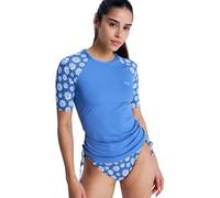 Roxy The Classic Short Sleeve Rash Guard Bleu M Femme