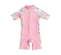 Roxy Tiny Flower - Short Sleeve One-Piece Rash Vest for Girls 2-7 - Lycra une pièce à manches courtes - Fille 2-7 ans - Bleu