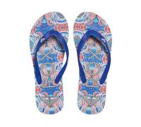 ROXY - Tong - bleue et multicolore - Bleu - 42 - Chaussures Femme 42