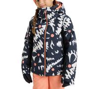 Roxy - Veste de ski - Free Jet Girl Jacket True Black Big Flower - Taille Enfant 14 ans - Navy Navy 14 ans