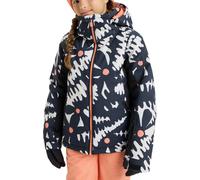 Roxy - Veste de ski - Free Jet Girl Jacket True Black Big Flower - Taille Enfant 8 ans - Navy Navy 8 ans