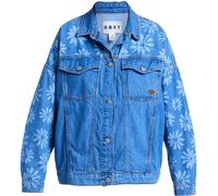 Roxy - Veste en jean boutonnée - Salty Horizon Denim Jacket Surf Wash en Coton - Taille L - Bleu Bleu L