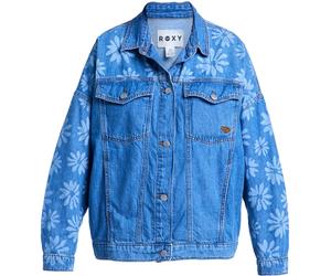 Roxy - Veste en jean boutonnée - Salty Horizon Denim Jacket Surf Wash en Coton - Taille L - Bleu Bleu L