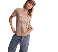 Roxy VL Oceanwave Regular - T-Shirt à Manches Courtes - Femme - XS - Marron