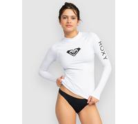 Roxy Whole Hearted Lycra à longues manches blanc S