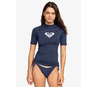 Roxy T-shirt Whole Hearted manches courtes bleu et blanc femme Taille L