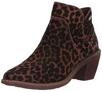 Roxy Women's Cassidy Leather Ankle Boot Fashion, CHEETAH PRINT, 5.5