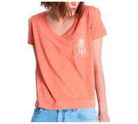 Roxy - Women's Laguna Green V Neck - T-shirt - M - apricot brandy