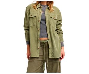 Roxy - Women's Let It Go Cord - Chemise - L - oil green