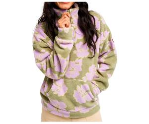 Roxy - Women's Live Out Loud - Pull polaire - M - oil green hippy shake
