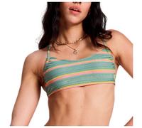 Roxy - Women's Ocean Dreamer Cheeky - Haut de maillot - XXL - oil green say it with stripes