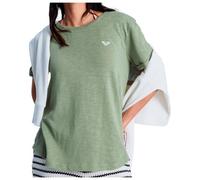 Roxy - Women's Oceanwave Regular Emby - T-shirt - L - oil green